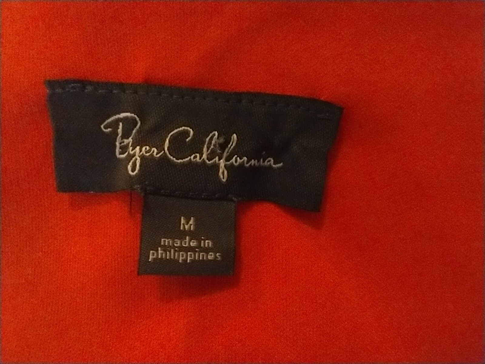 NWT women’s BUYER CALIFORNIA coral & navy blue SUMMER mini DRESS – size MED