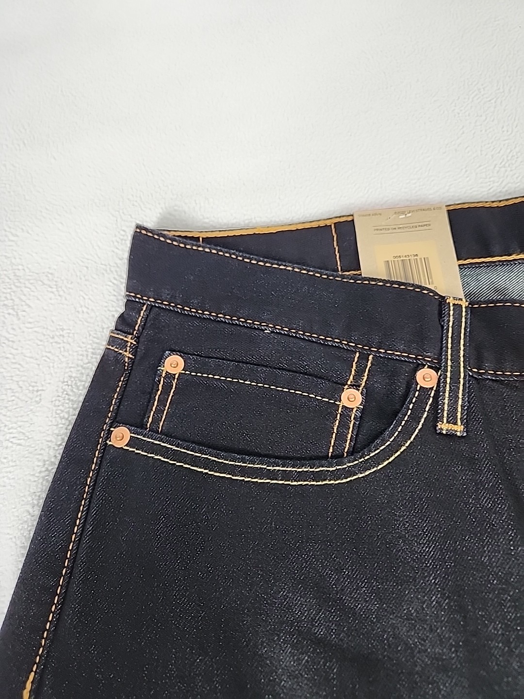 Levi’s 514 Regular Fit Zip Fly Straight Leg Denim Jeans 36X30 Men’s Black
