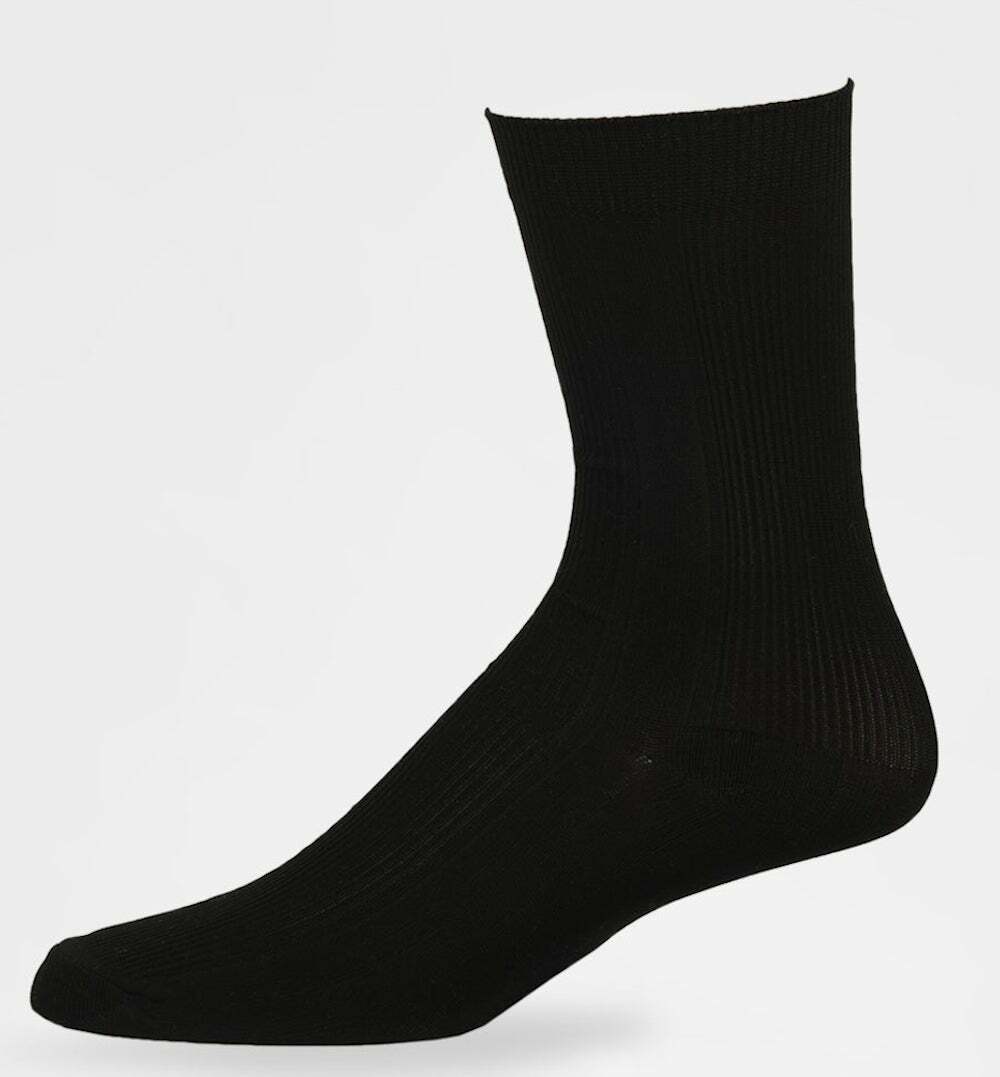 Lot 6 or 12 Pairs Wholesale Knocker Mens Black Color Dress Socks 9-11 10-13