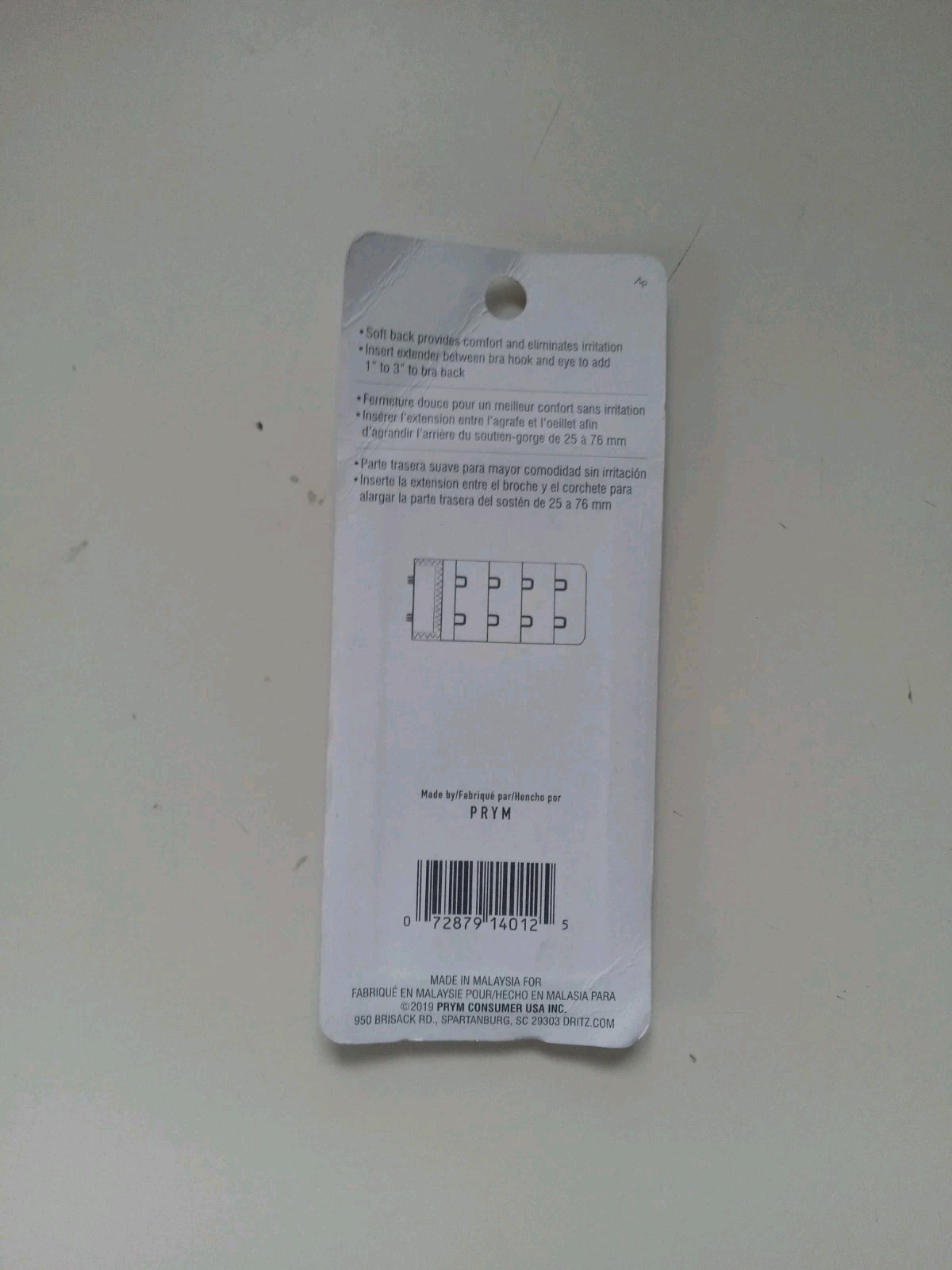 Dritz 56648-9 Bra Back Extender 1-1/2″ Wide-White Four Position Add 1-3″ To Back
