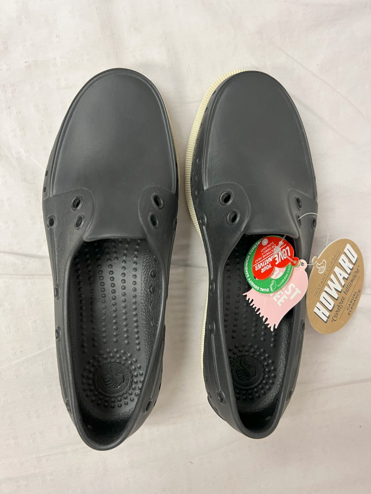 Native Adults Howard Slip On Sneaker/Water Shoes Jiffy Black Size Men 4/Women 6
