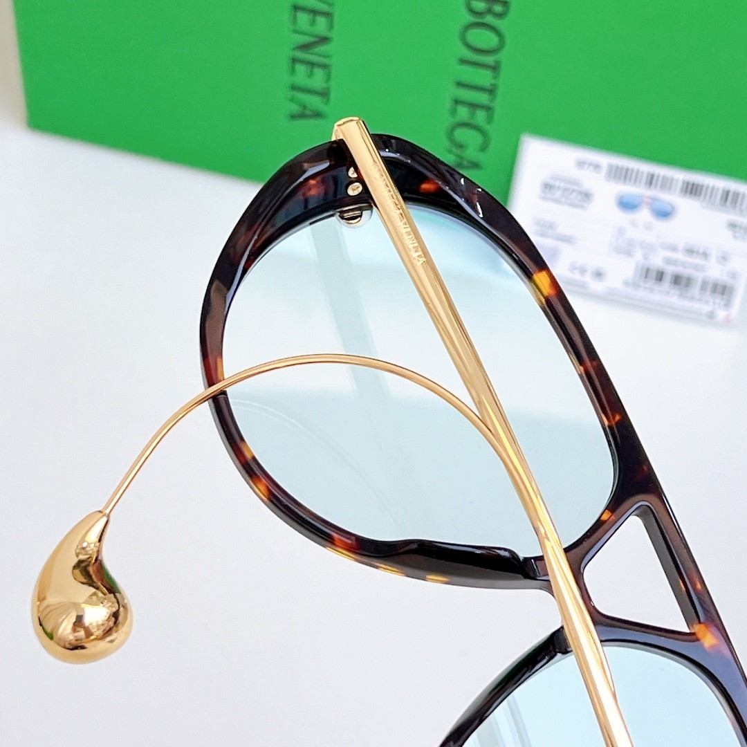 Bottega Veneta BV1273 Women’s Sunglasses Tortoiseshell Frame Blue Lens 63MM