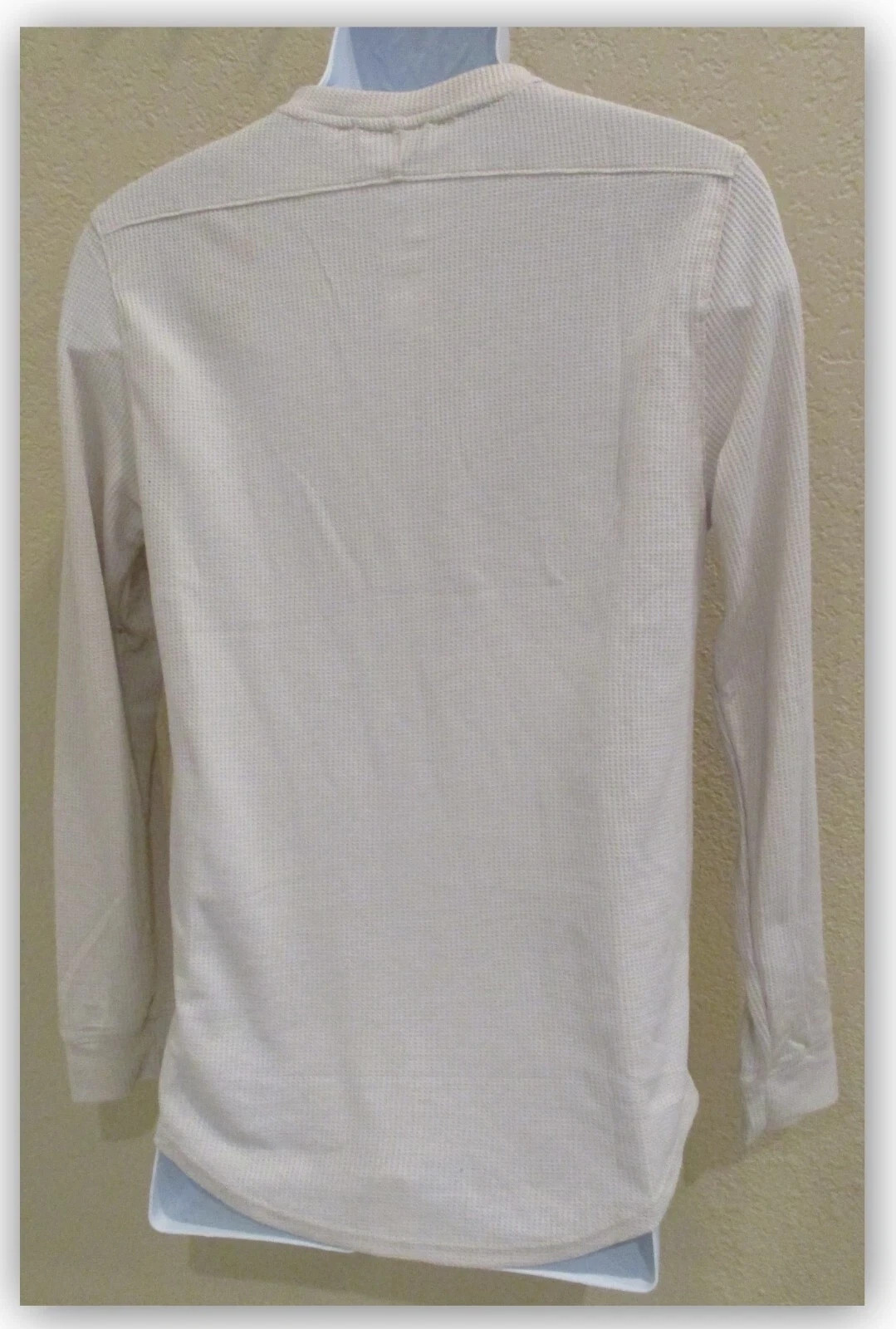 Mens Waffle-Knit long Sleeve 3 BUTTON Henley Shirts – ALL IN MOTION S M L XL XXL