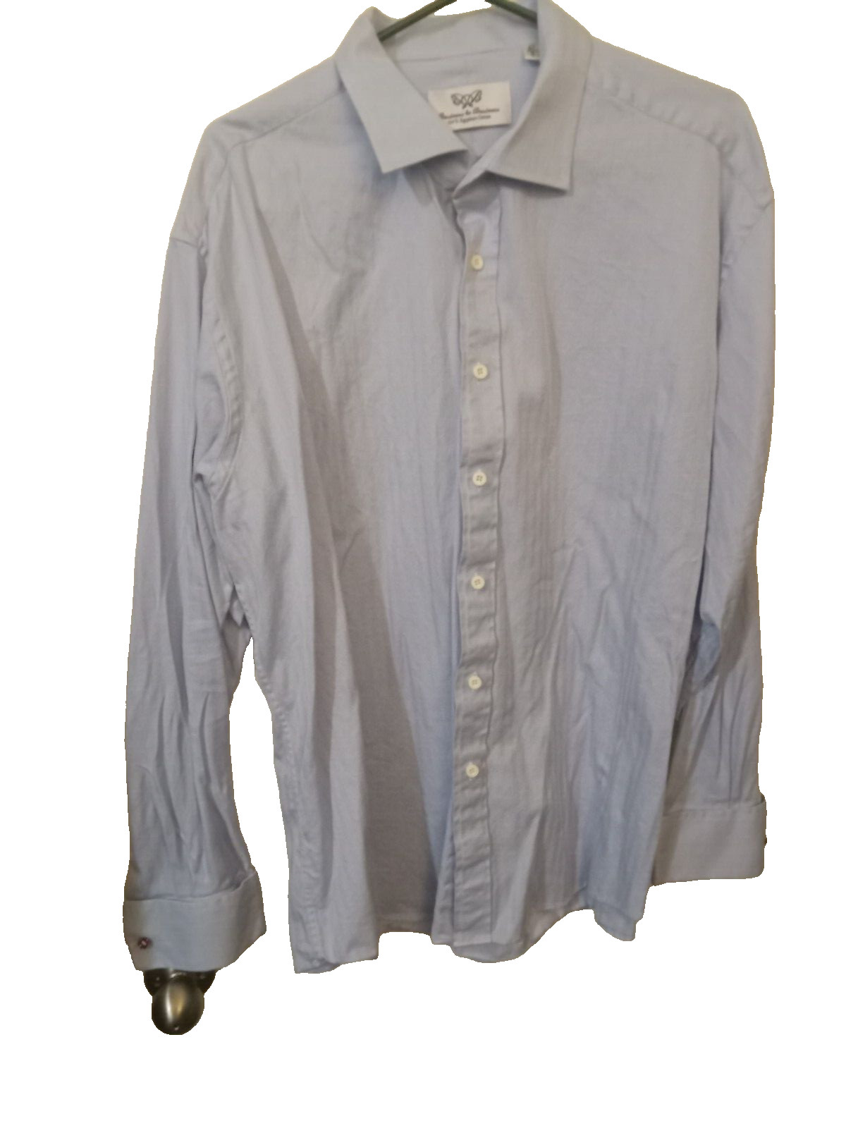 Business to Business Dress Shirt 47R Light Blue
