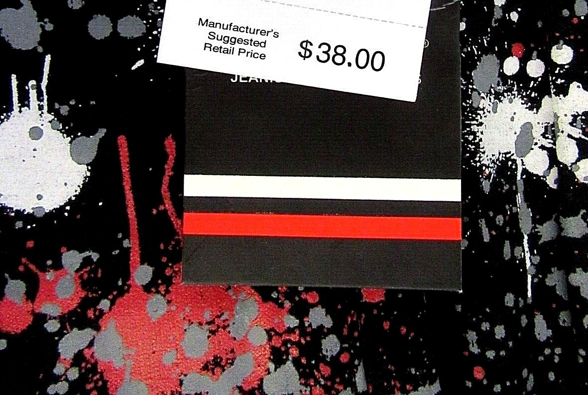 MSRP $38.00 Men’s Black Paint Splatter Short Shorts Pants