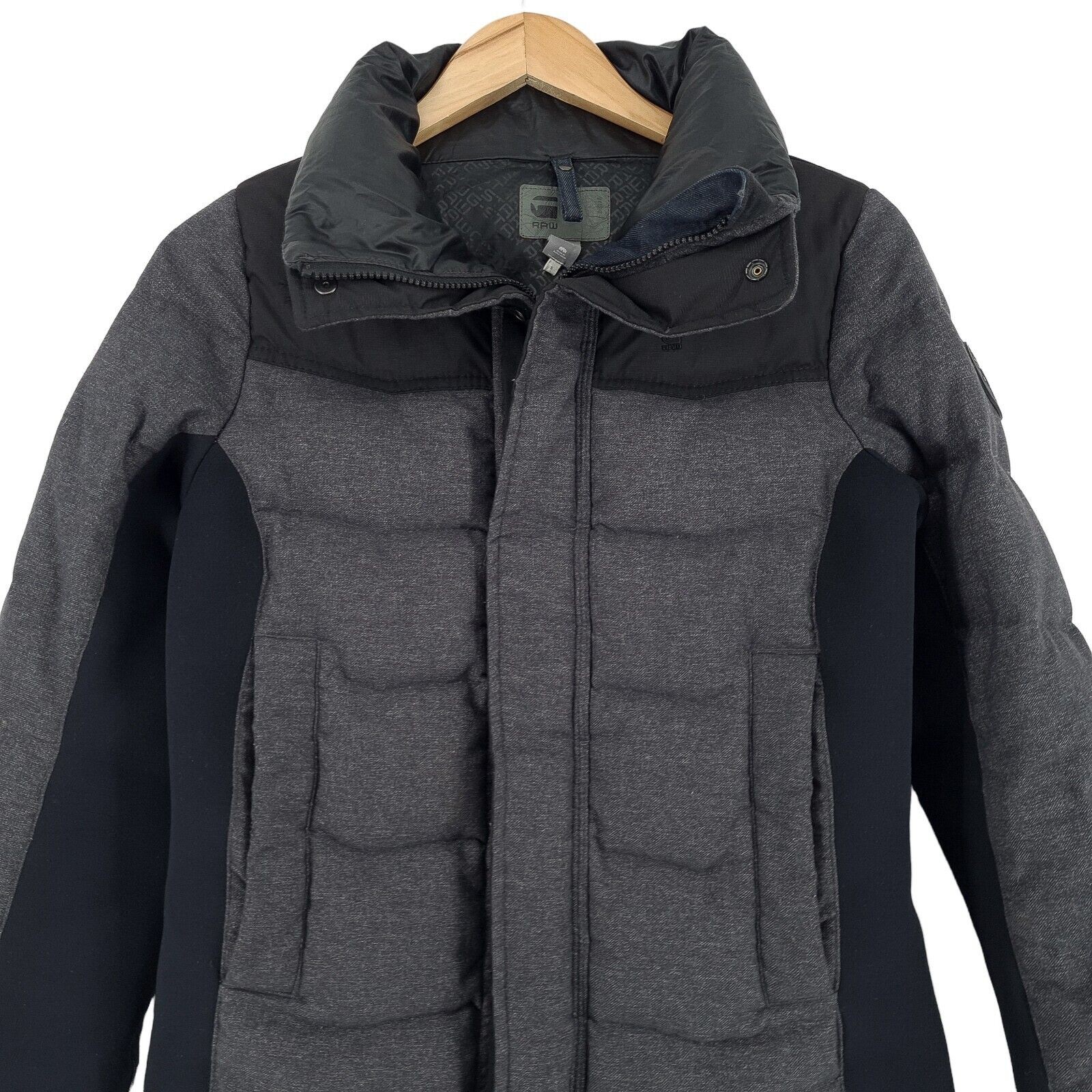 G-Star Alaska HTR Down HDD Slim Jacket Grey Breathable Womens Ta1 Size S Small