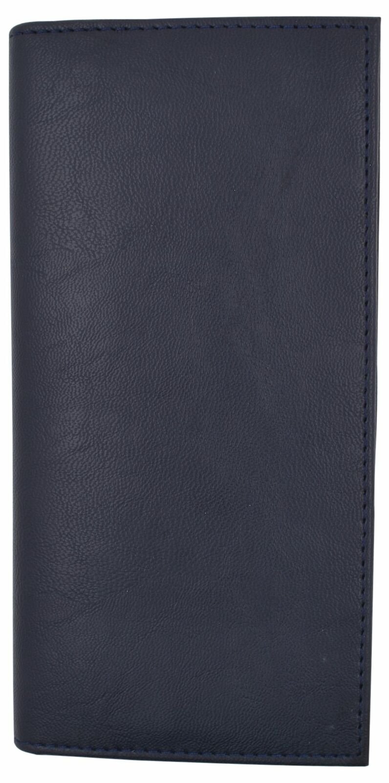 Basic PU Leather Blue Checkbook Covers