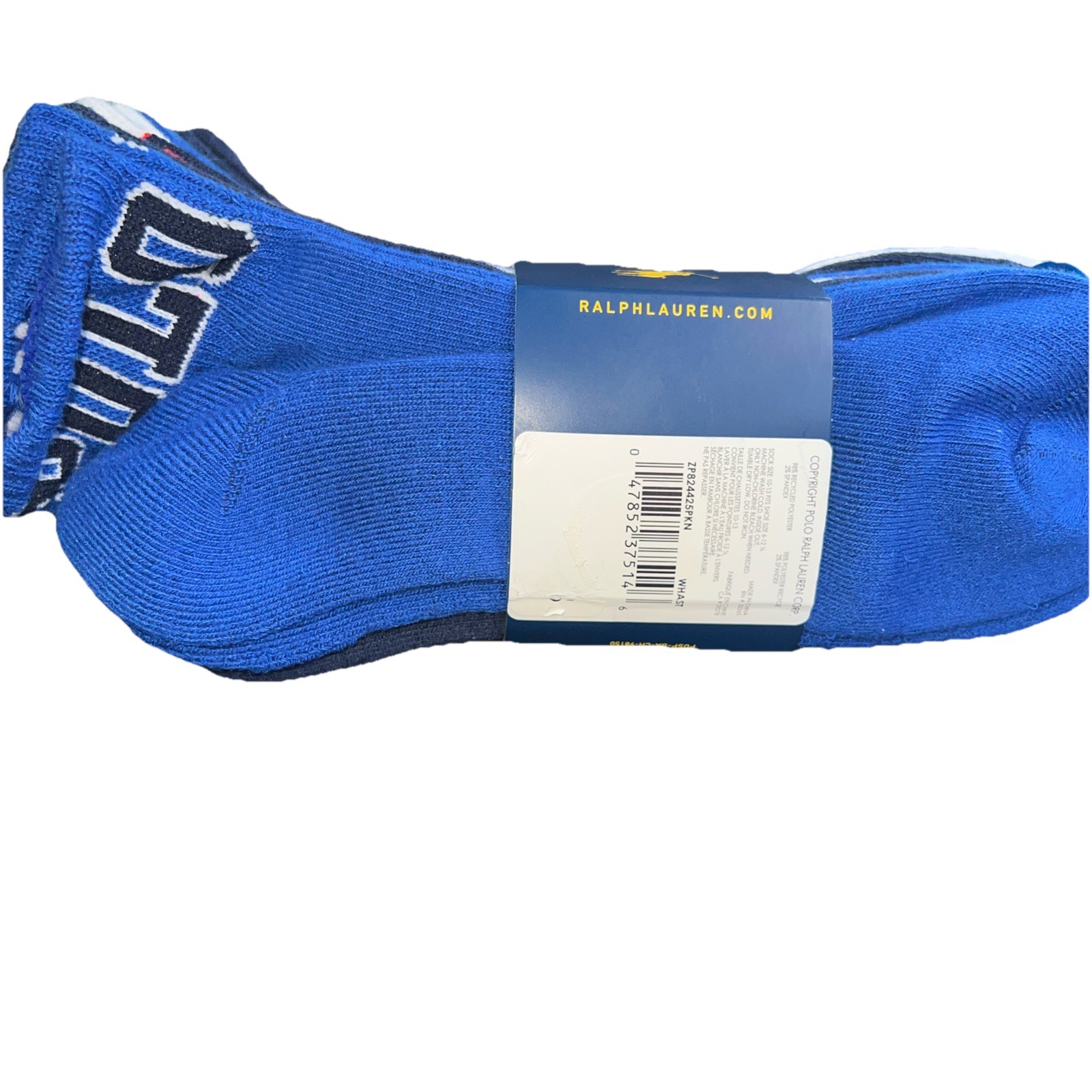 POLO Ralph Lauren Men’s Quarter Crew Socks 6 Pack Logo Comfort Athletic MULTI