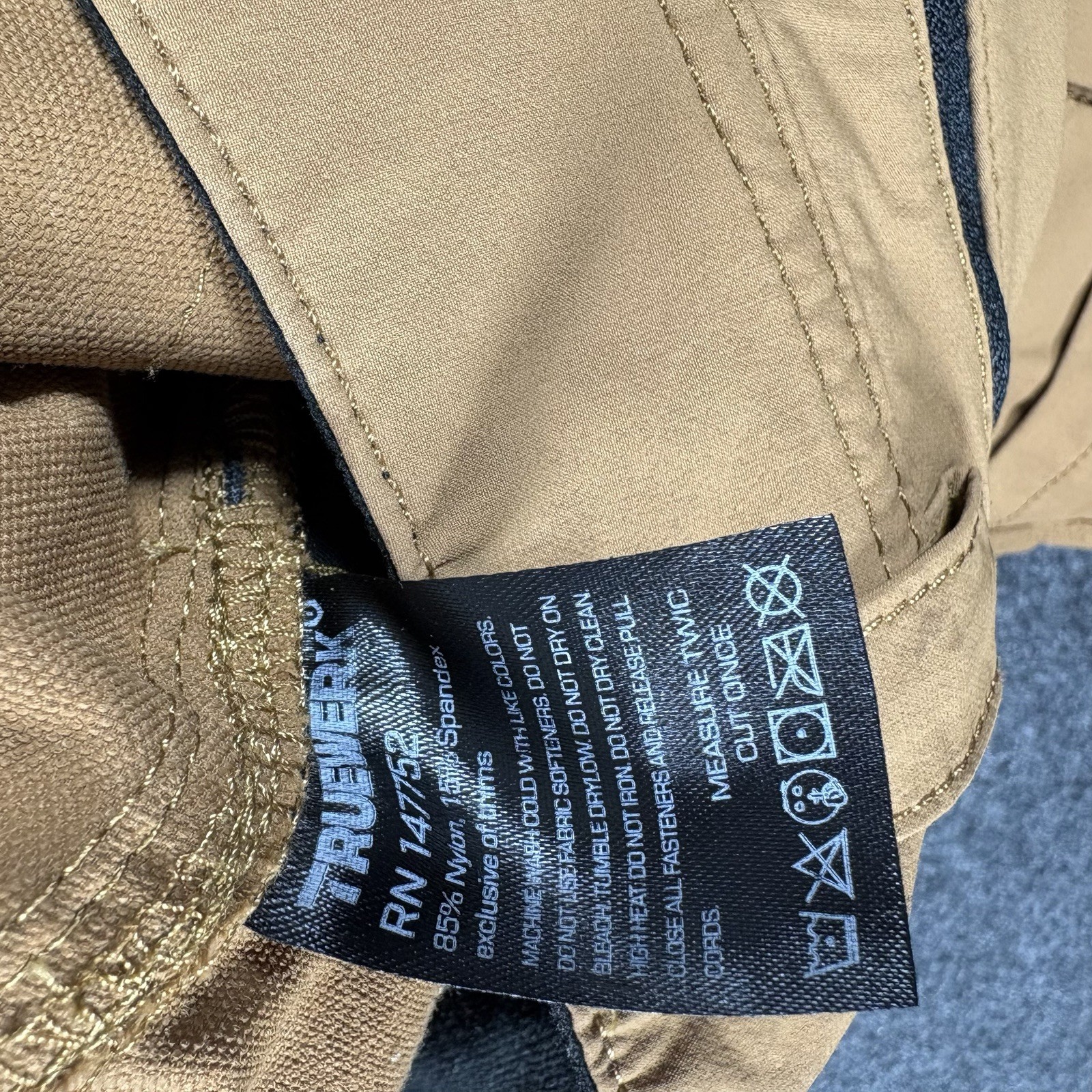 Truewerk T1 Werkpant Pants Womens 6 Brown Cargo Workwear Stretch Nylon 29×31