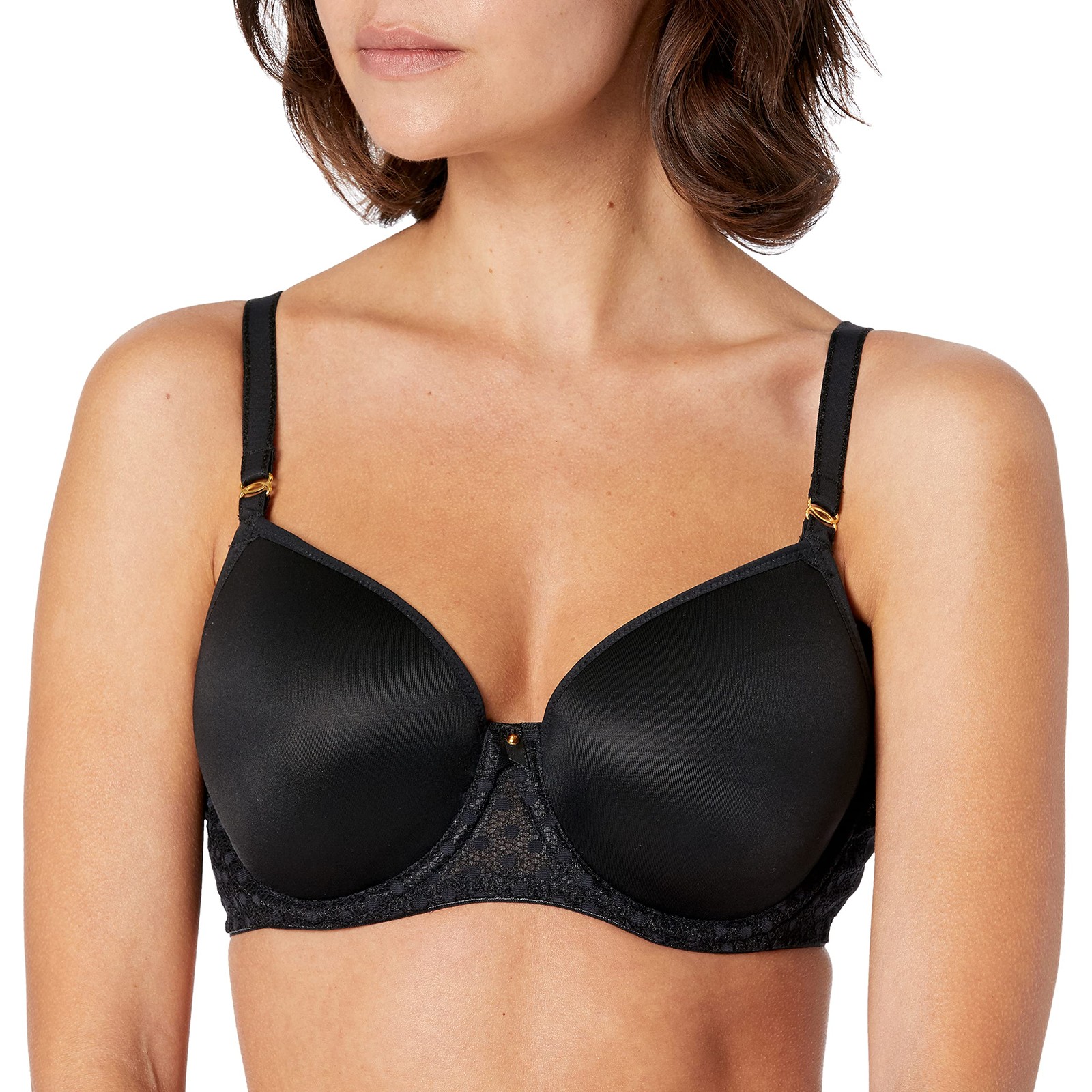 Freya Women’s Starlight Balcony Underwire Moulded Bra 30DD Black Imported