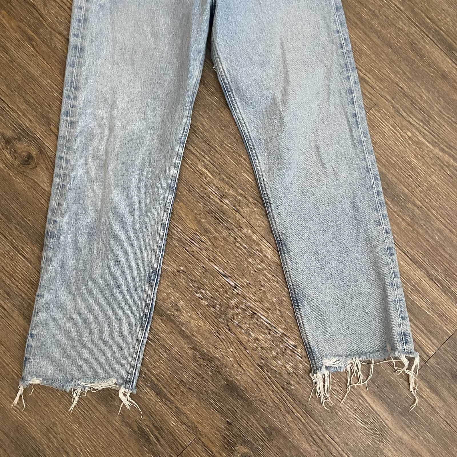 AGOLDE 90’s Pinch Waist Crop Straight Leg Jean Size 24 In Nerve