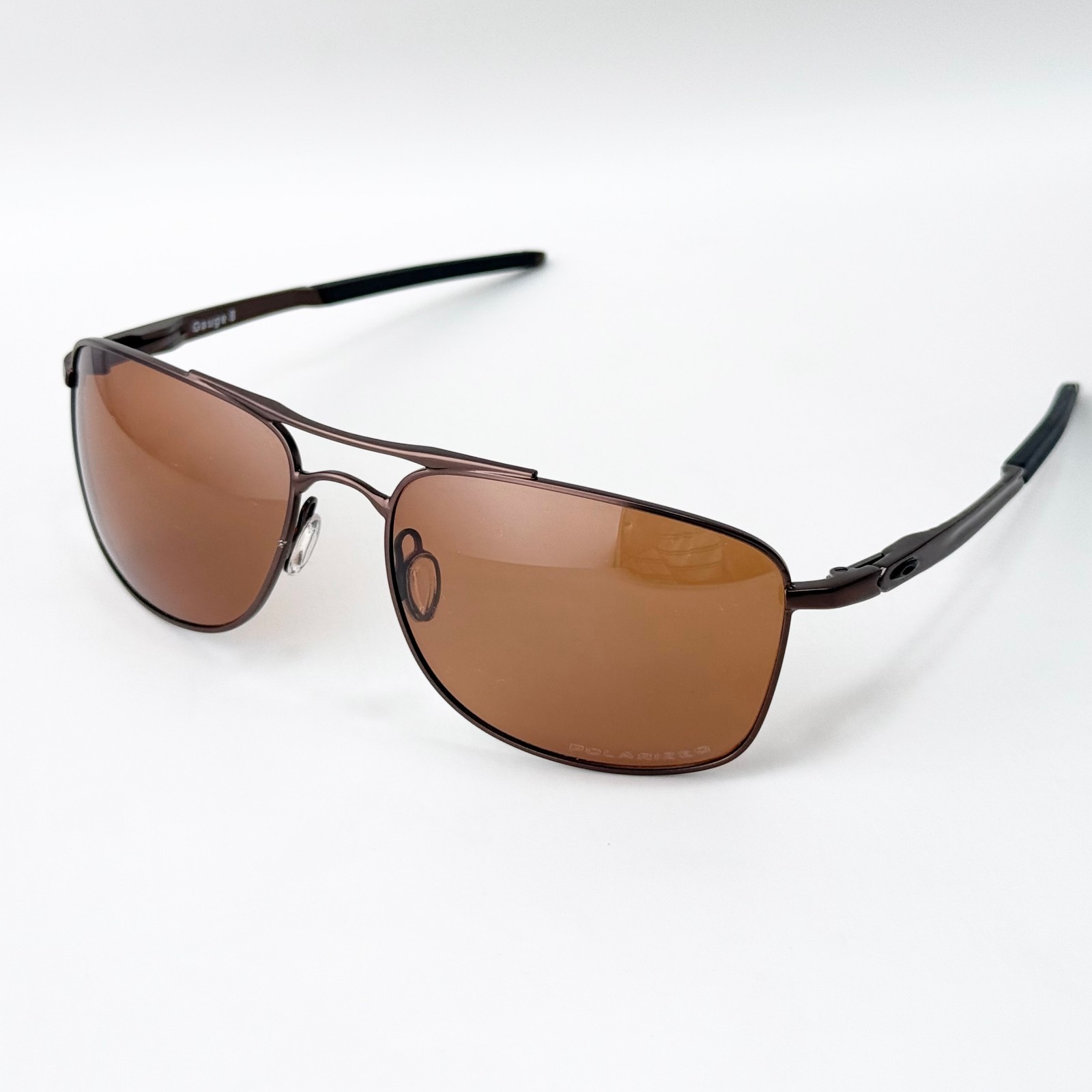 Oakley Gauge 8 OO4124 Polarized Sunglasses Brown Frame Brown Lens