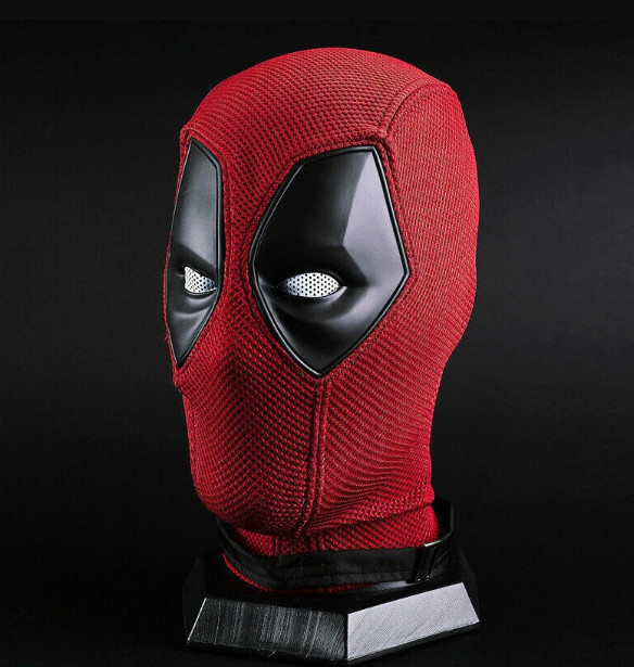 Cosplay Deadpool Full Face Mask Perspective Breathable Knit Helmet