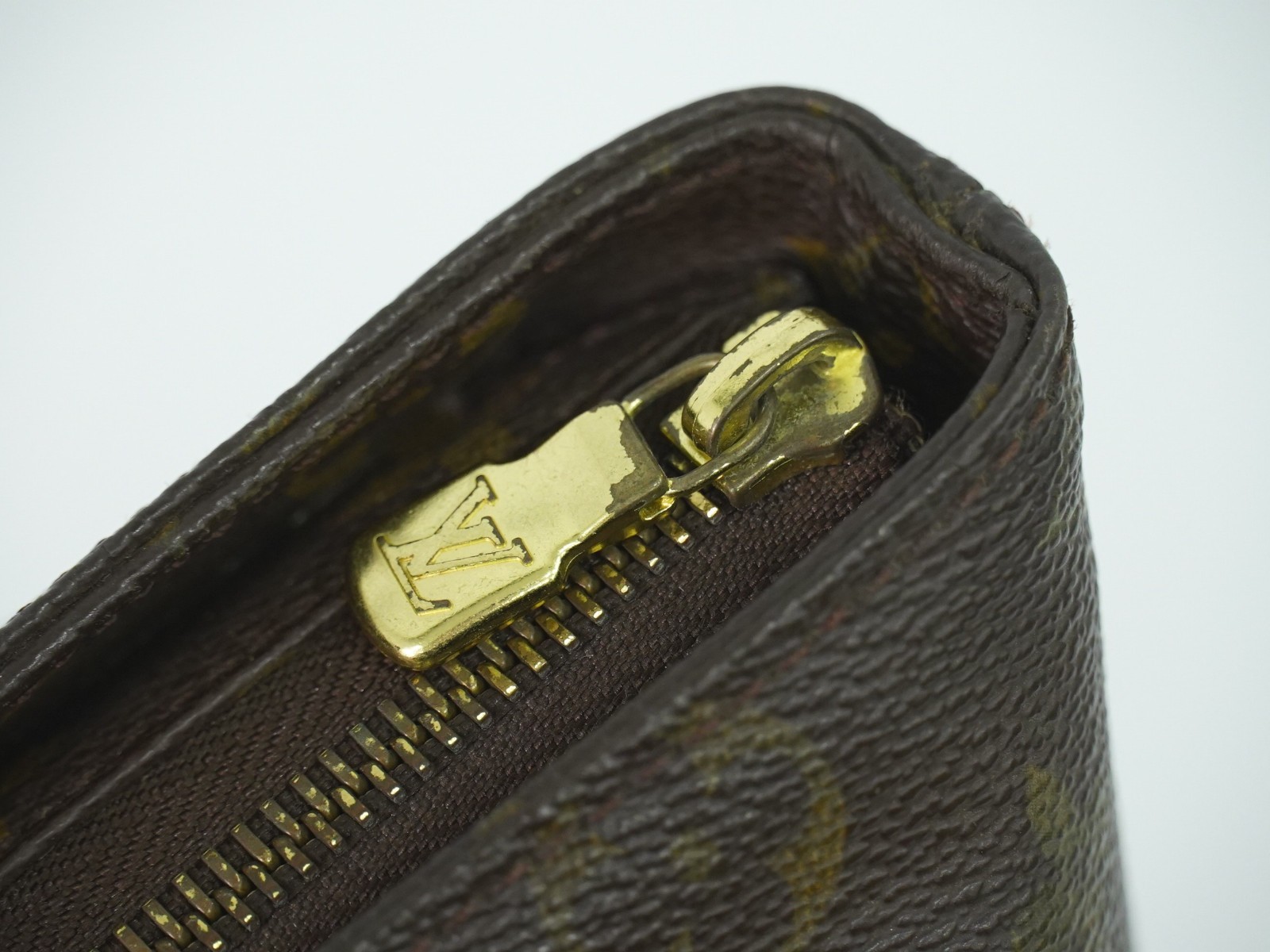 Louis Vuitton Cabas Mezzo M51151 Monogram Canvas Shoulder Tote Bag Brown