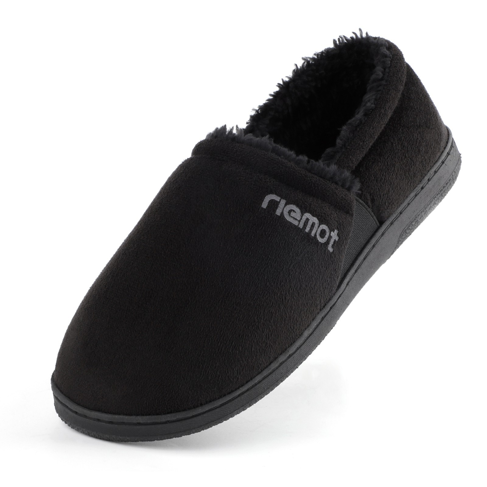 riemot Mens Moccasin Slippers Winter Soft Memory Foam House Shoes Warm Slip on