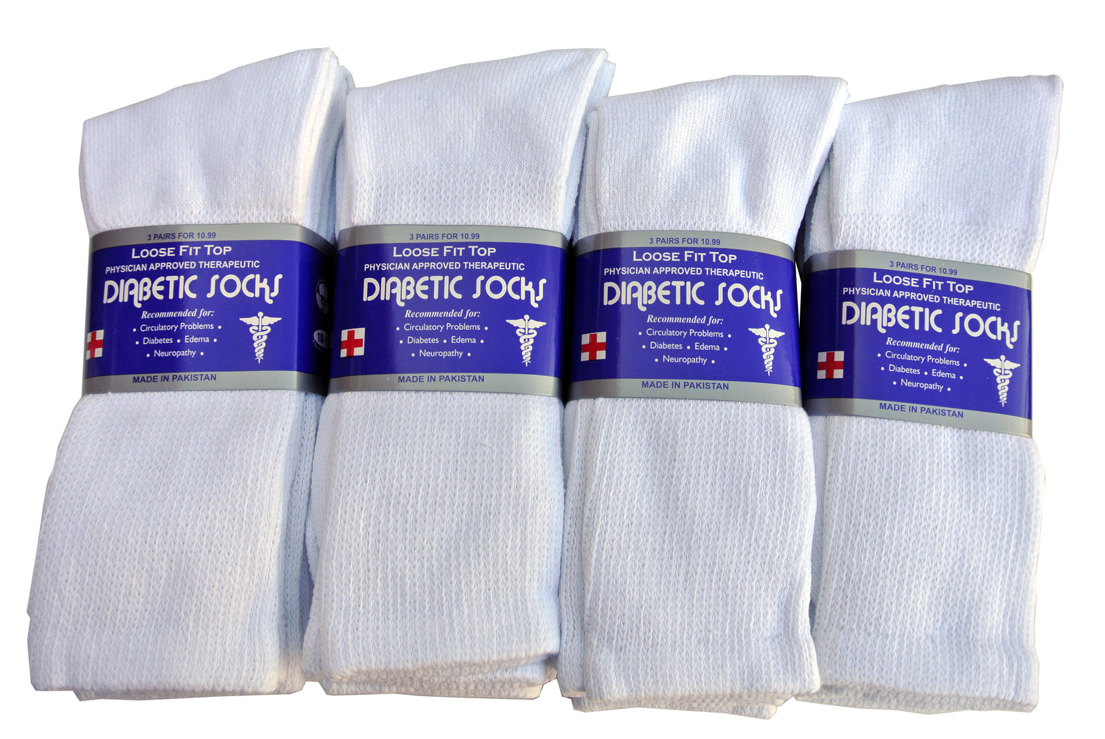 3 Pairs Diabetic CREW circulatory Socks Health Men’s & Women’s Cotton ALL SIZE