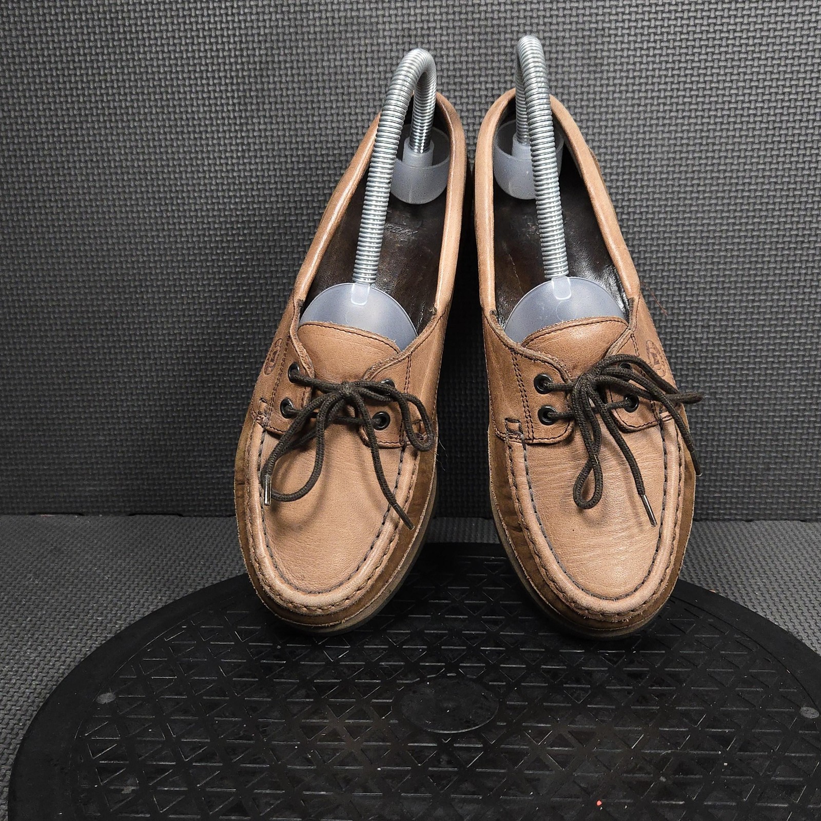 Mephisto Ralyn Shoes Womens Size 6 Brown Leather Moc Toe Boat Comfort Casual