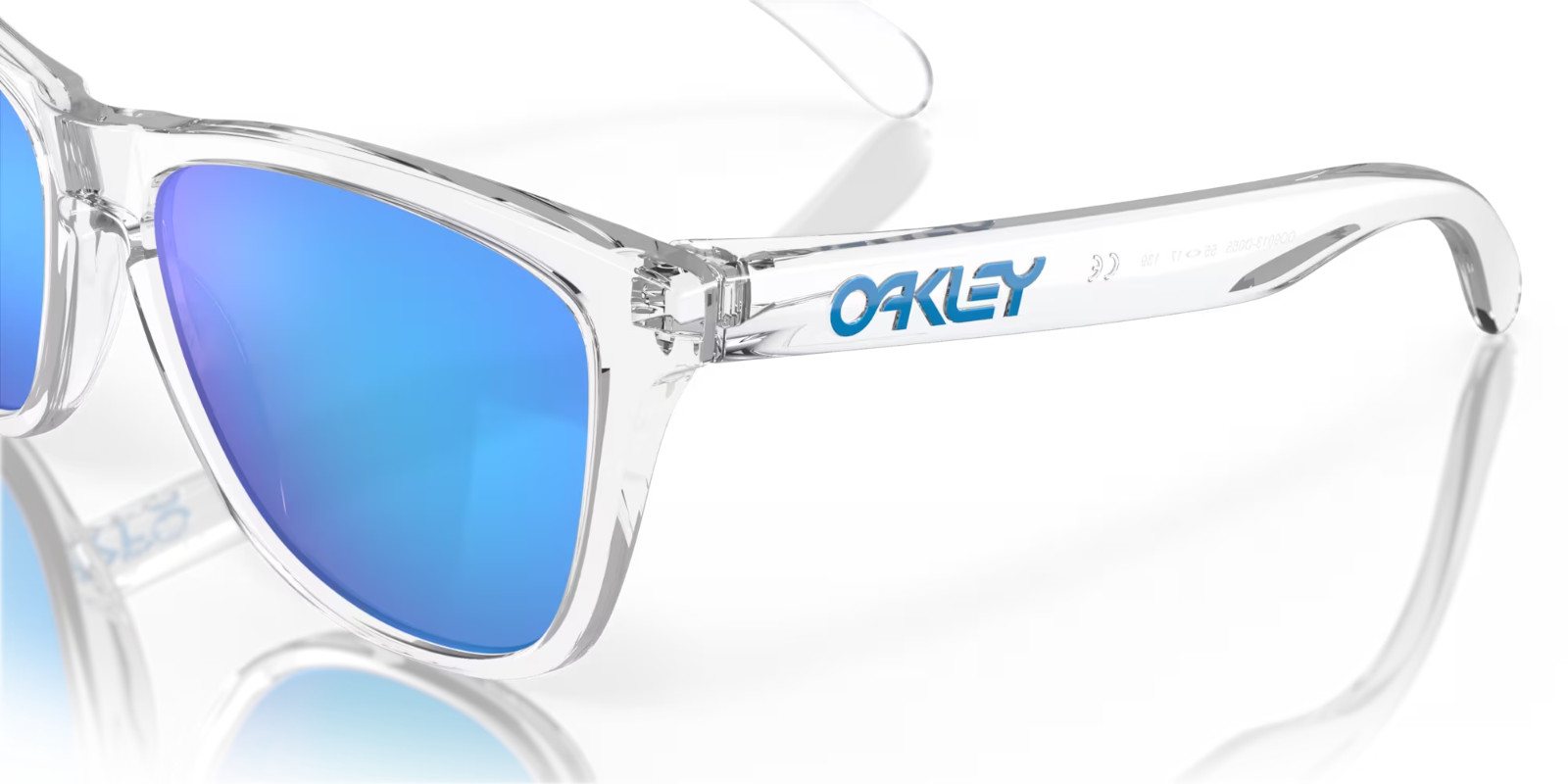 Oakley Frogskins Crystal Clear/Prizm Sapphire Men’s Sunglasses OO9013-D055