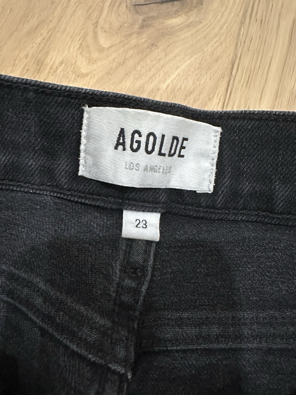 AGOLDE Nico Distressed High Waist Ankle Skinny Jean in Cassette size 24
