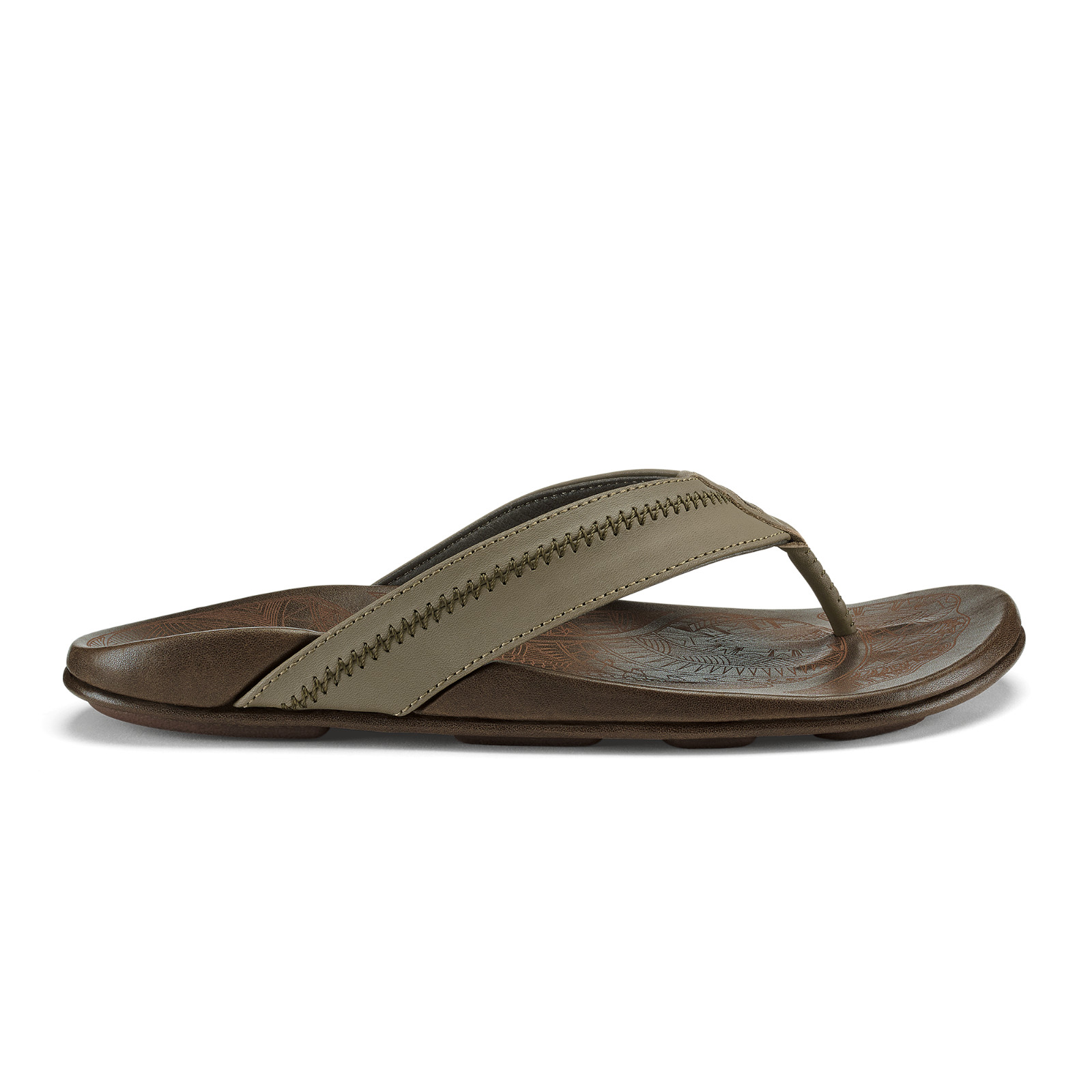 OluKai Hiapo Men’s Leather Sandals Brand New Authentic