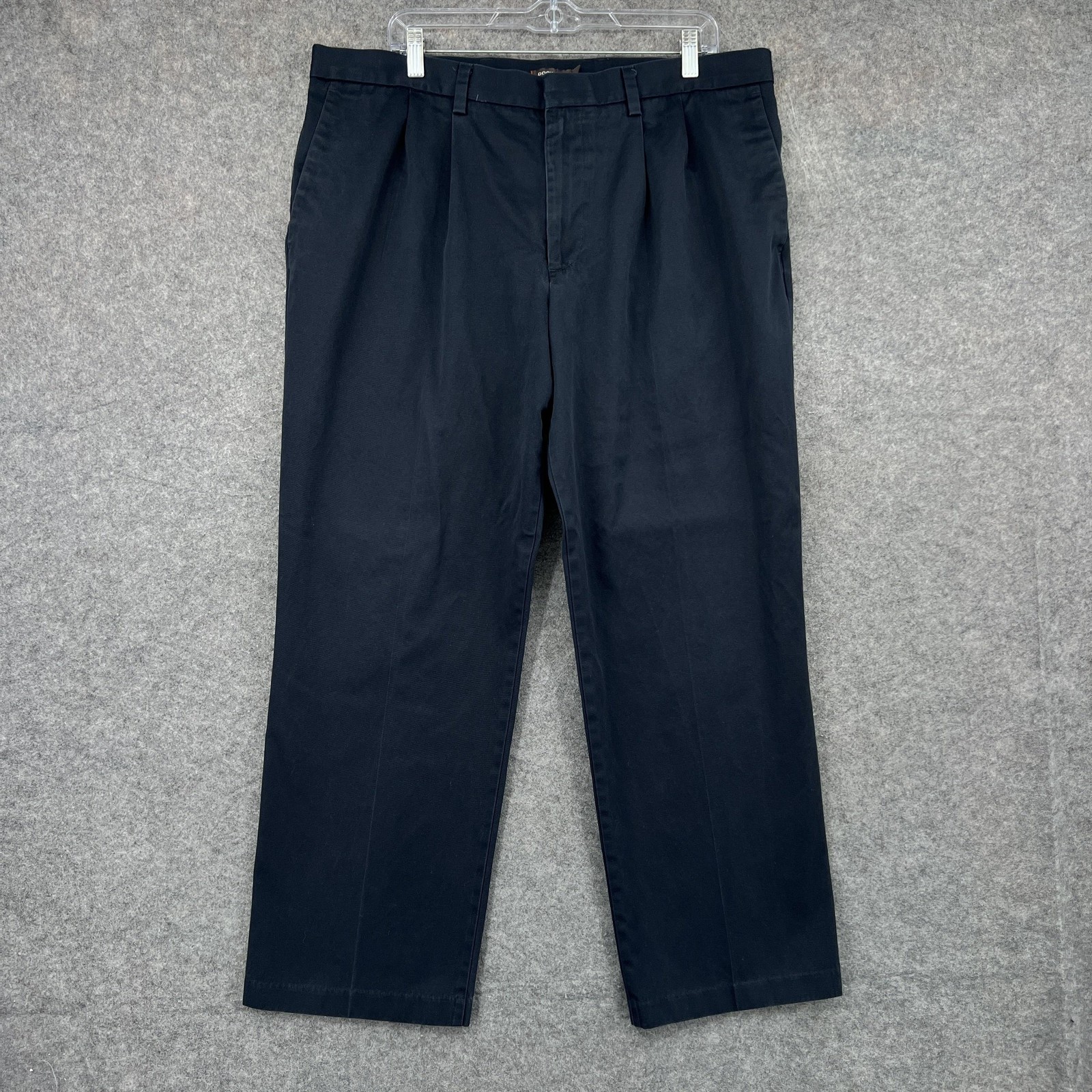 Dockers Chino Pants Mens 38×30 Blue Relaxed Fit Pleated Cotton Casual Office