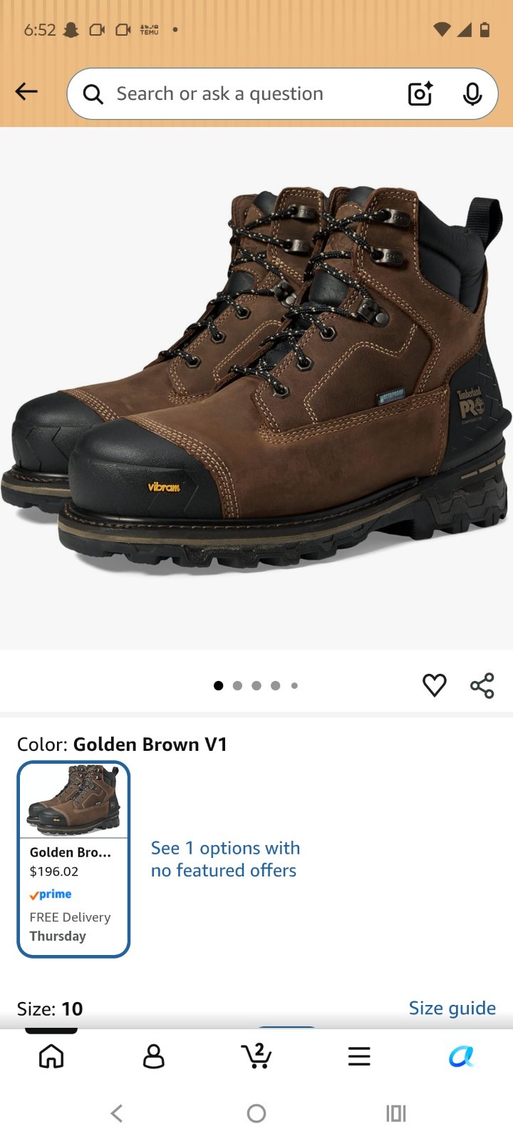 Timberland Pro Boondocks Size 10w
