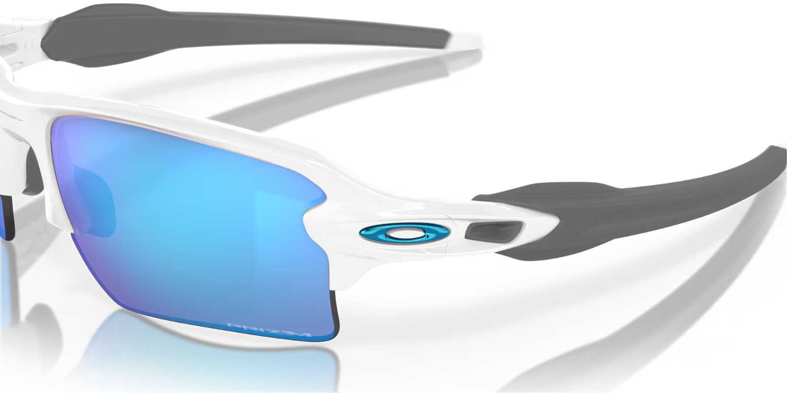 NEW* Oakley FLAK 2.0 XL WHITE Polished w PRIZM Sapphire Sunglass OO9188-94