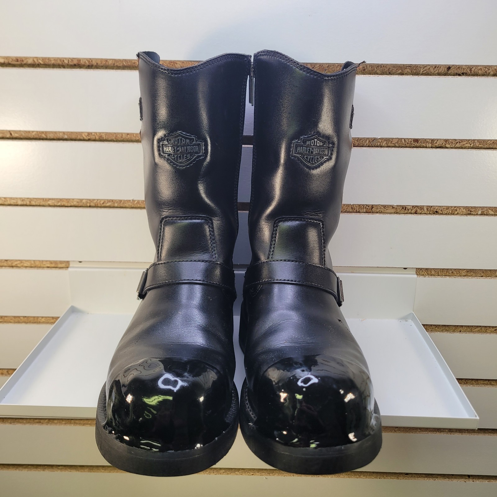 Harley Davidson Men’s Jason Black Steel Toe Boots Shoes D93120 Safety Sz 10M