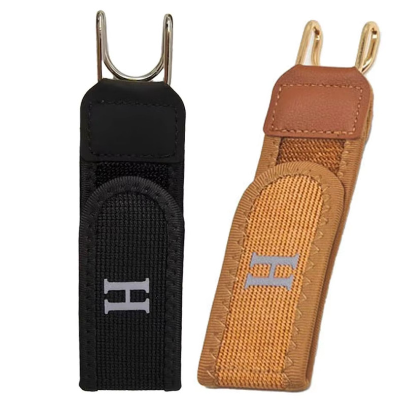 2PCS Tactical Metal Hook Elastic Belt Buckle-Less Invisible Waist Belt Closure