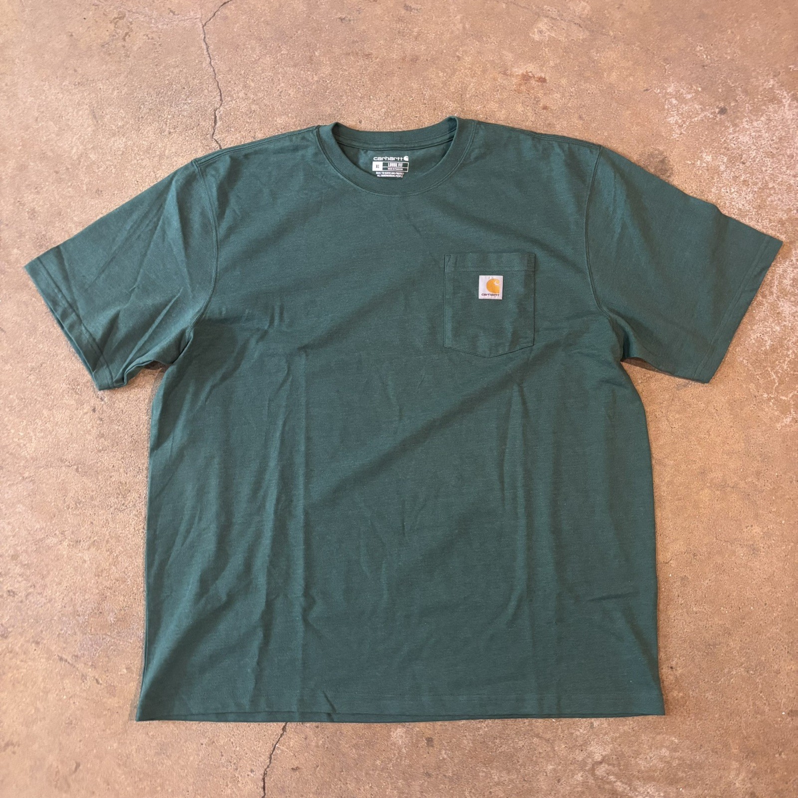 3 Pack of Carhartt Men’s XL Loose Fit Pocket Logo Crew Neck Short Sleeve T-Shirt