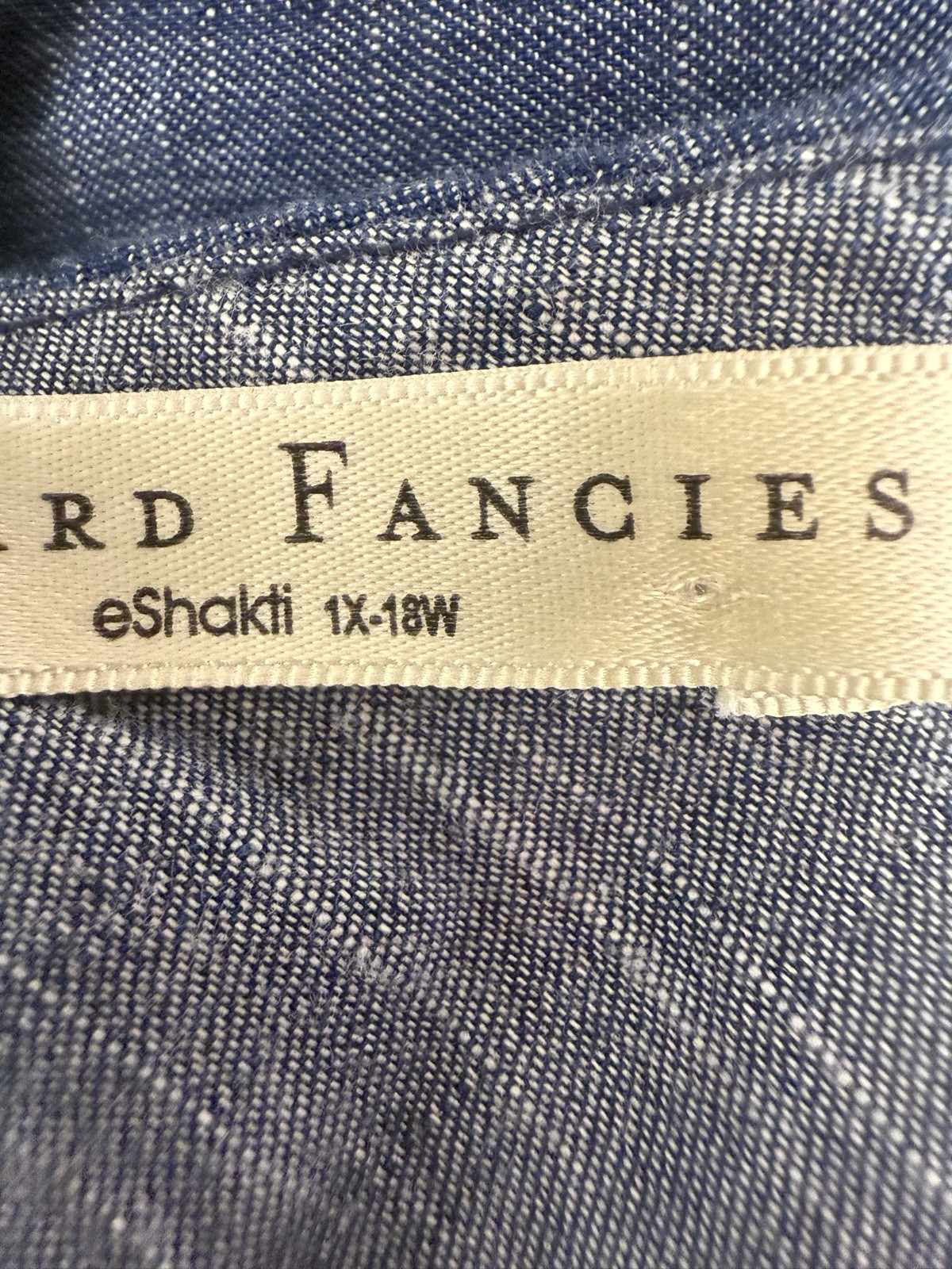 Wayward Fancies eShakti Embroidered Dress Size 18W -1X 100% Cotton #53