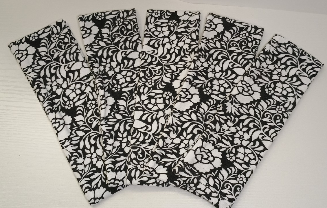 Wide Stretch Basic Headwraps – Black and White