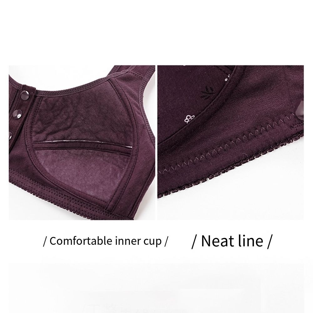 Daisy Bras for Older Women Daisy Bra For Seniors, Front Close Button Cotton Bras