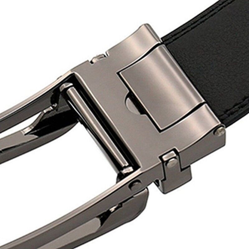 Click Lock Belt Leather Automatic Buckle 28″-48″ Perfect Companion to Oxfords