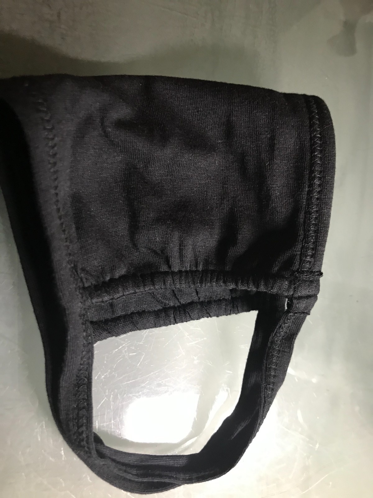 5 Black Cotton Cloth Face Masks – Washable Reusable- **Copper/Silver**