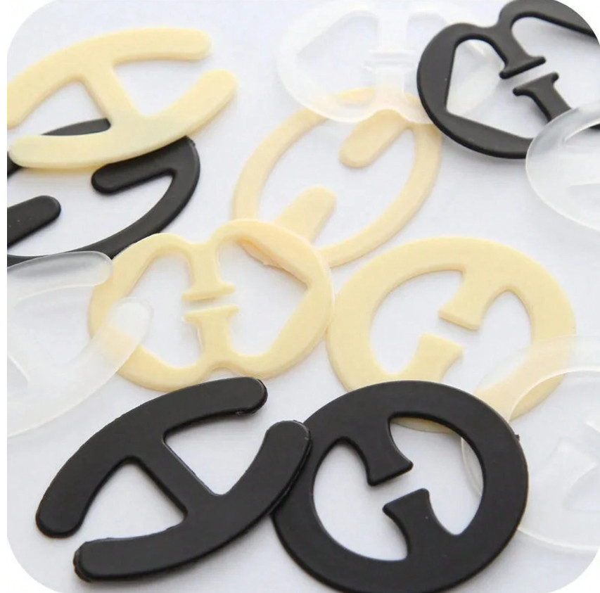 4pc Bra Strap Clips Cleavage Control Holder Strap Concealer Racerback Converter
