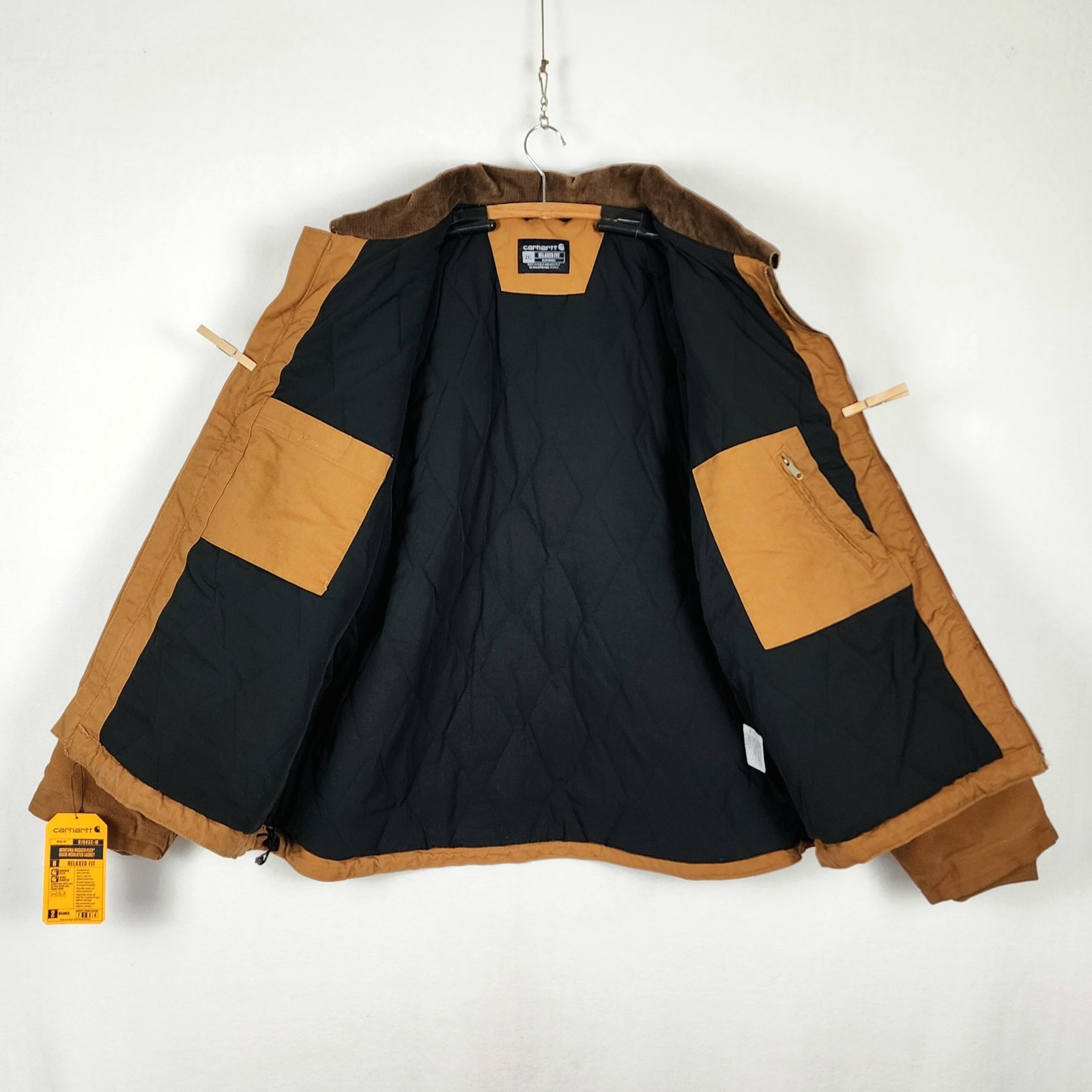 NWT Carhartt Montana 2-Tone Brown Rugged Flex Duck Insulated Zip Jkt Men 2XL