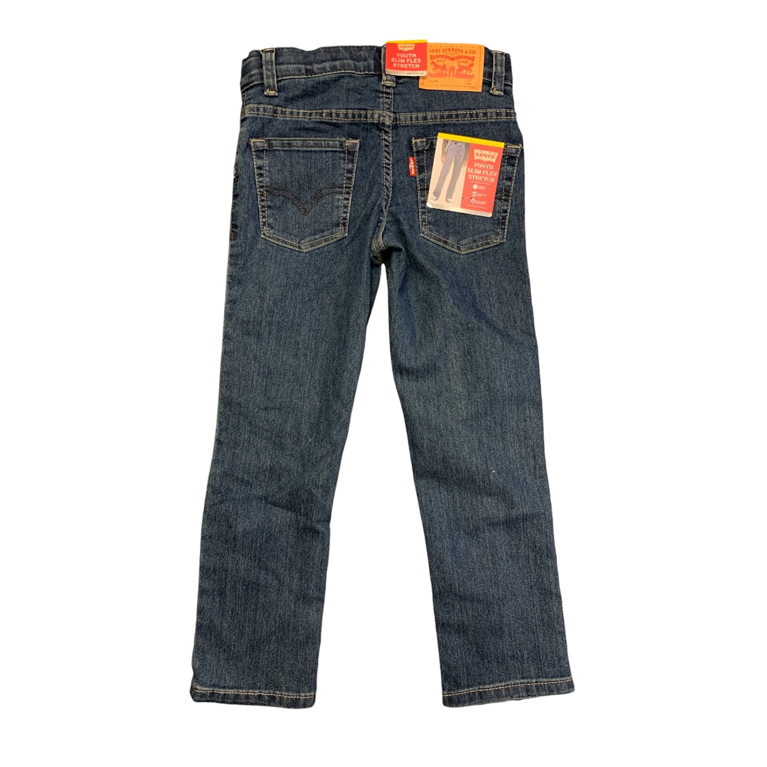 Levi’s Youth Boy’s Slim Flex Stretch Adjustable Waist Straight Denim Jean