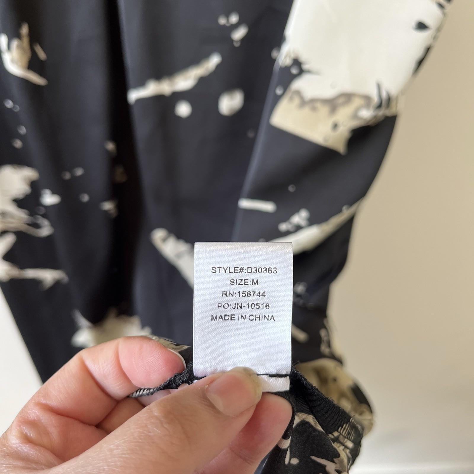Before You w/ Love Kaftan Style Maxi Dress Abstract Print Minimalist Medium NWTs