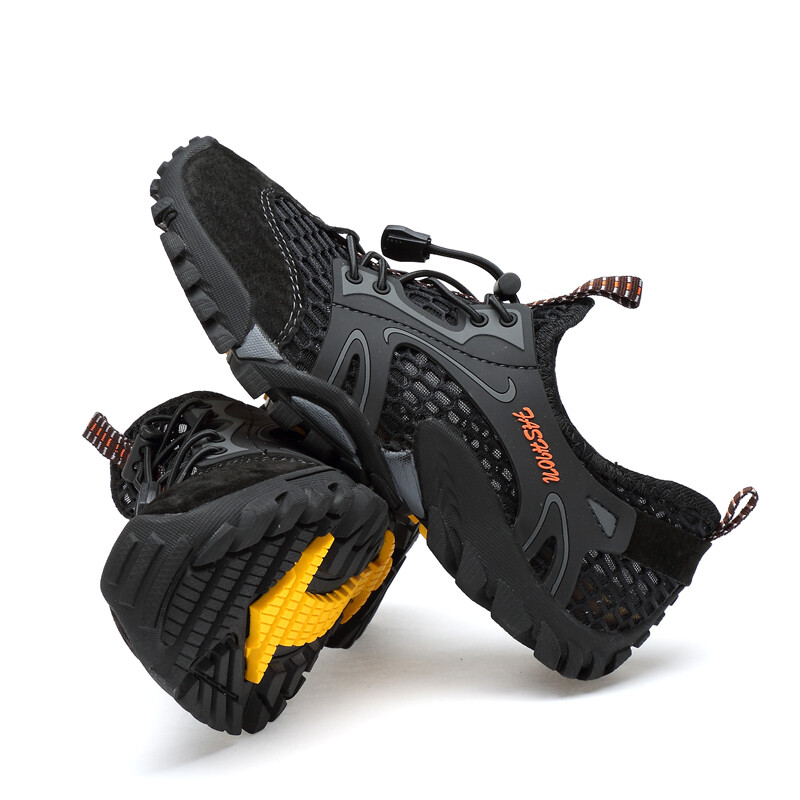 HANHAN Mens Quick Dry Water Shoes Outdoor Trekking Non-slip Wading Sneakers
