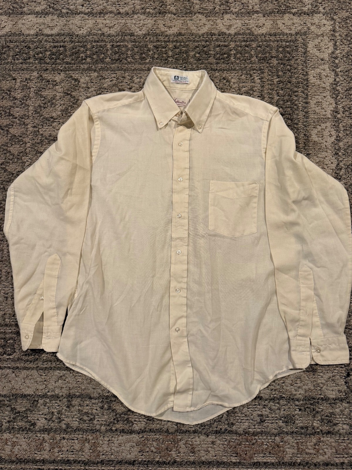 VTG Goldwaters Men’s Stores Natural Blend long sleeve button up shirt