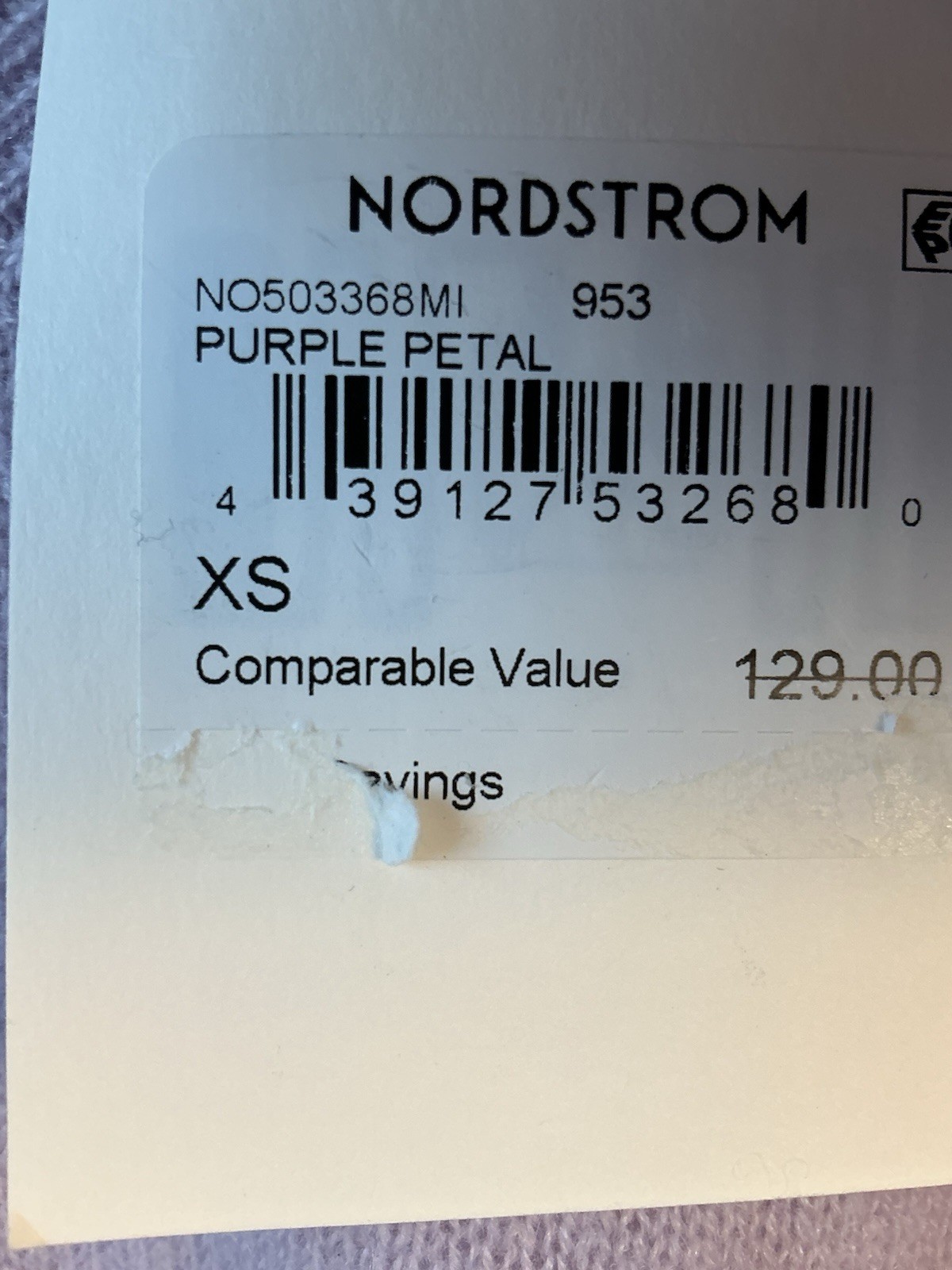NWT 100% Cashmere Nordstrom Purple Sz Xs Lightweight Sweater