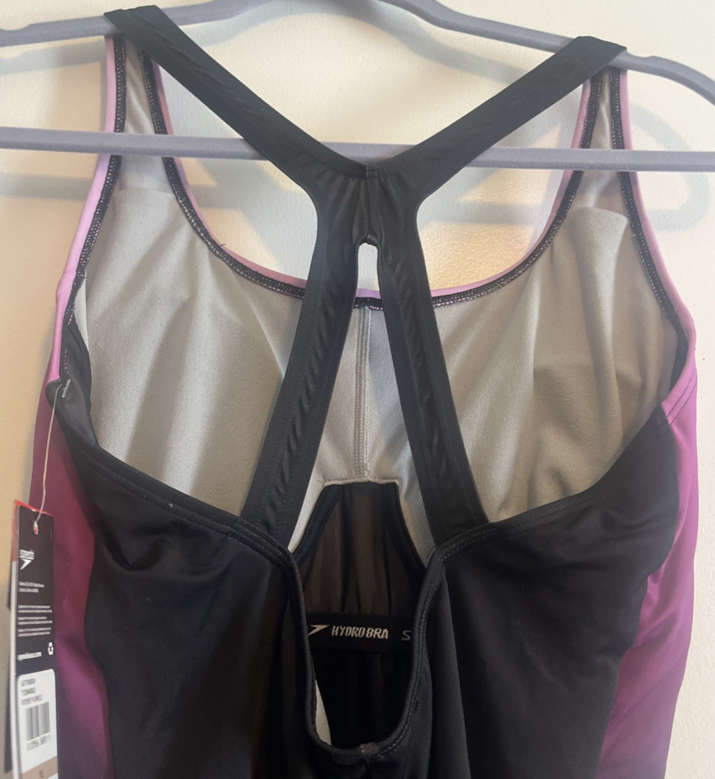 Speedo Swimsuit 1 Piece Creora Highclo Potent Purple 12 NWT-UPF 50+ Moderate Cup