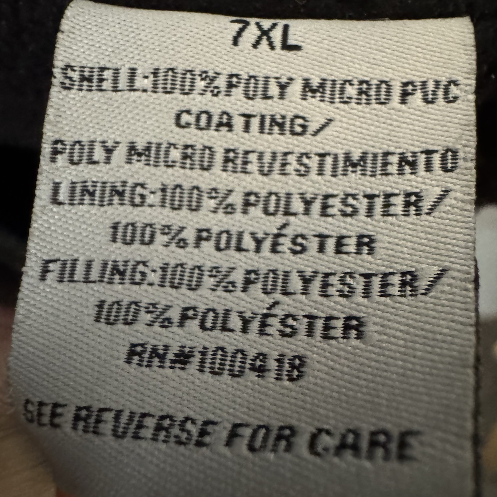 Pro Club Men’s Black Full Zip Stand-Up Collar Vest 7XL Big & Tall