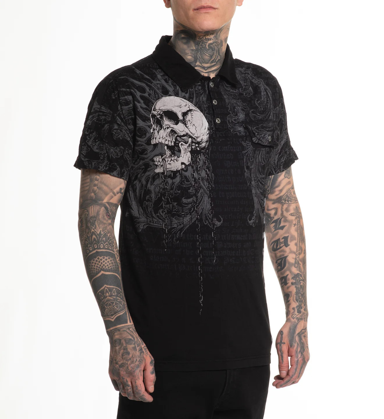 Affliction Men’s Polo Shirt Collapse