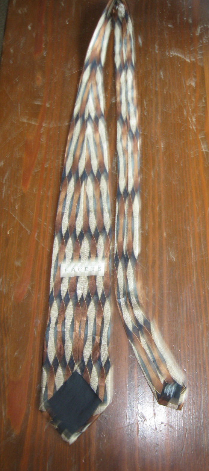NEW!!! Geometric Classic (57 in.-60 in.) Necktie by Facets