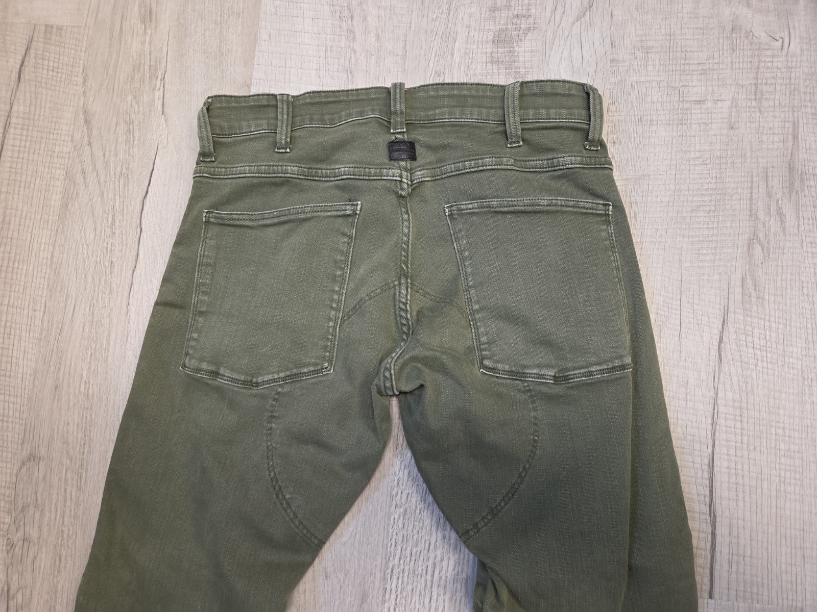 G-Staw Raw Skinny Jeans Size 30×30 Men’s Green Sage 5620 3D Zip Knee