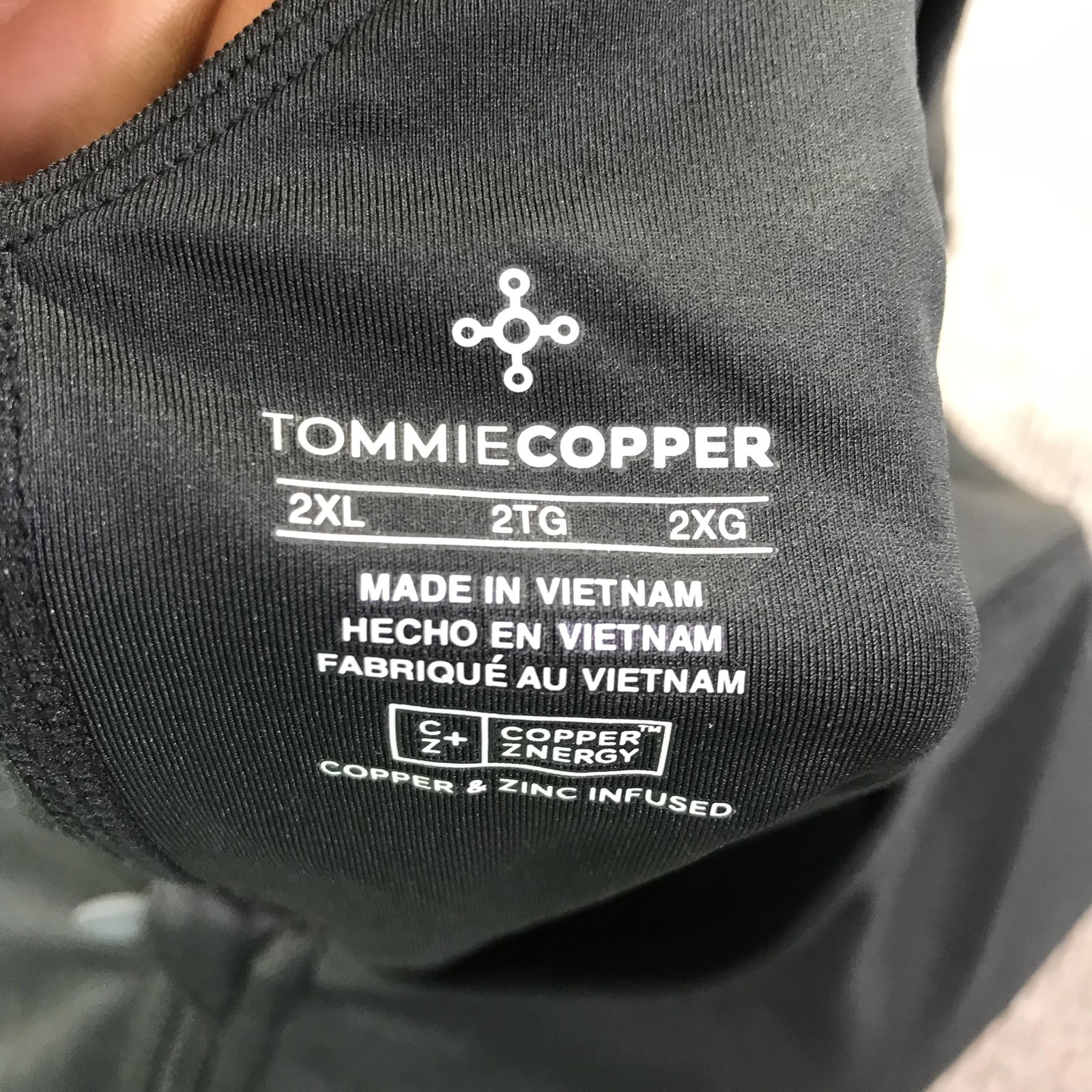 Tommie Copper Sport Bra Womens 2XL Black Shoulder Support Activewear Gym Comfort