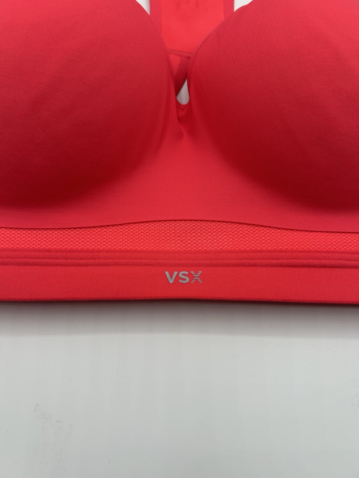 Victoria’s Secret VSX Incredible Max Sports Bra Plunge Coral Red Pick A Size NWT