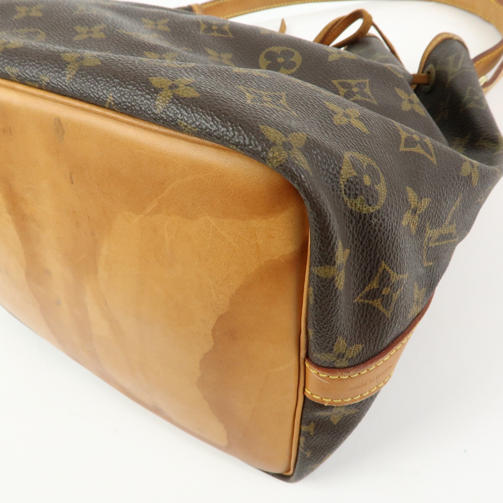 Louis Vuitton Monogram Petit Noe Shoulder Bag Brown M42226 Authentic Used F/S
